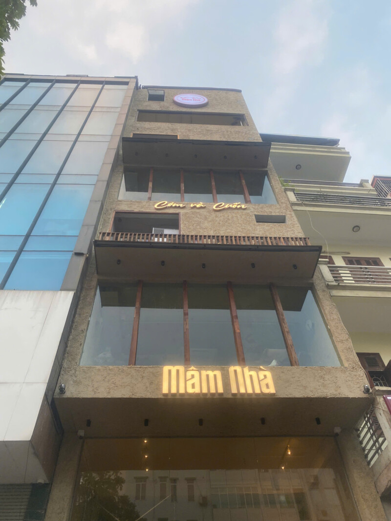 Dự án thi công sơn hiệu ứng nhà hàng Mâm Nhà