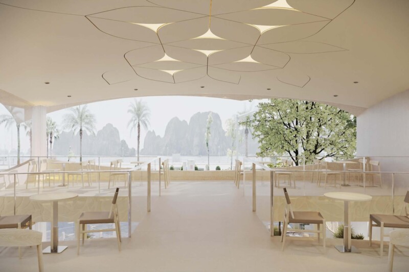 dự án thi công sơn hiệu ứng cho quán Cafe Mầm Hạ Long