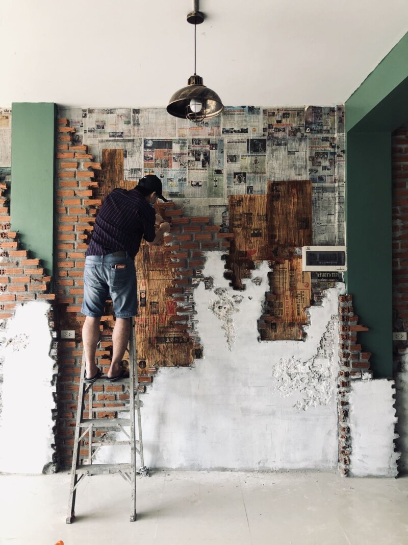 Hướng dẫn thi công sơn hiệu ứng giả cổ