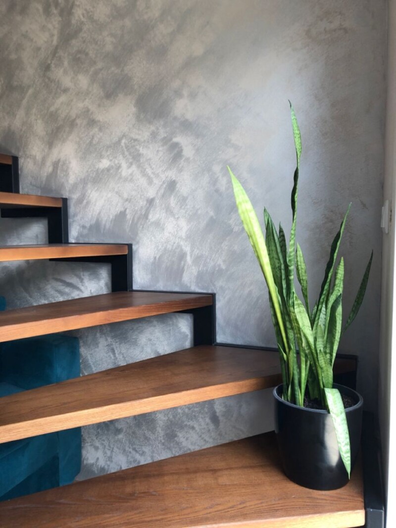 Dự án thi công sơn hiệu ứng cầu thang Green Art Việt Nam