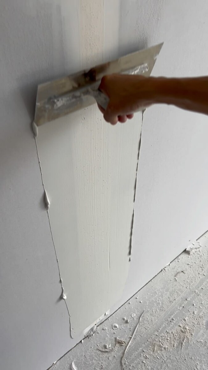 Bề mặt sau khi hoàn thành lớp nền, chuẩn bị tạo hiệu ứng